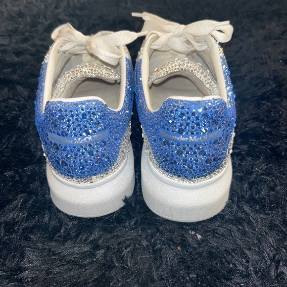 Blue & White Glitter Alexander Mcqueens - Picture 5 of 7